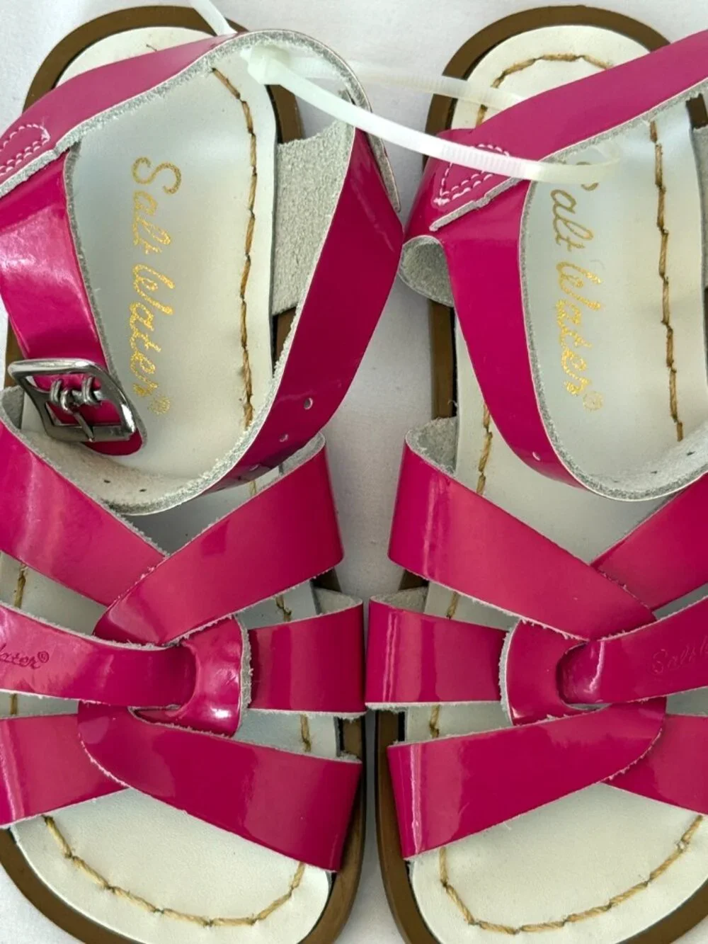 SALT WATER ORIGINAL SANDALS TODDLER GIRLS 11 HOYWAY SIZE 10 PINK FUCHSIA LEATHER